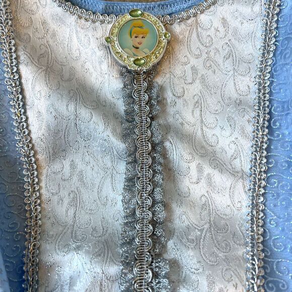 Cinderella Princess Costume Dress – Sparkly Blue Ball Gown - Picture 5 of 10